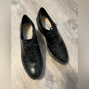 Platform wedge comfort shoes by Clarks